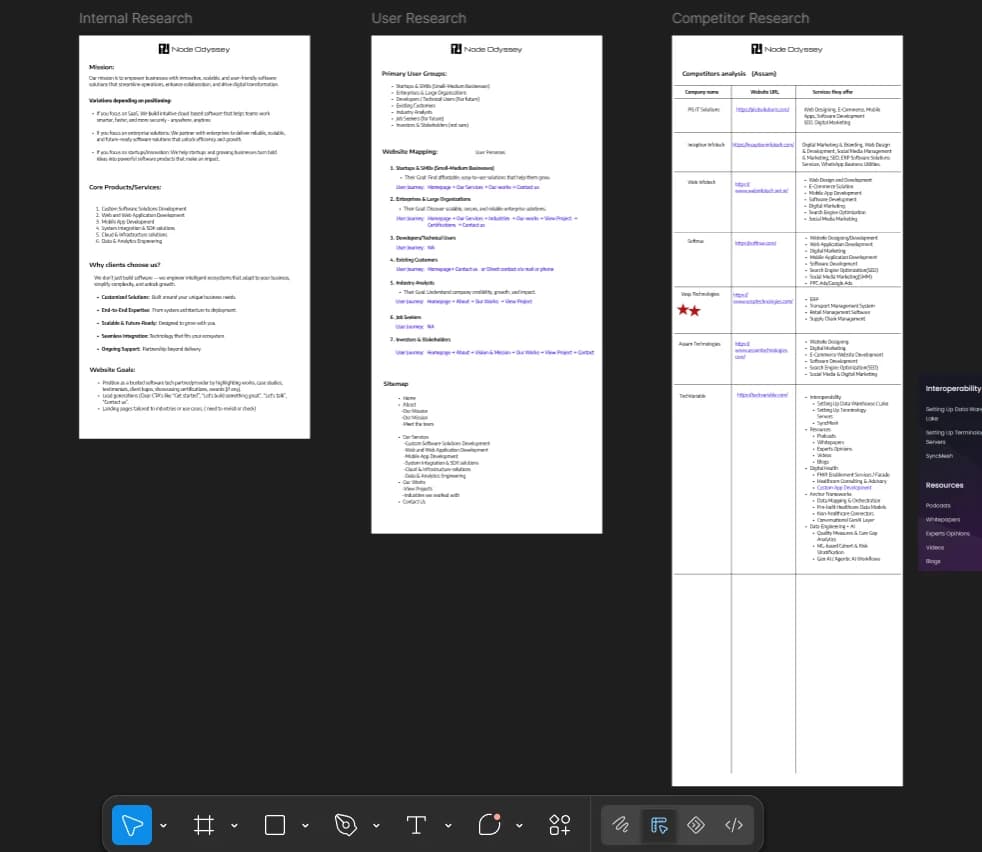 Node Odyssey — screen